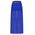 thumbnail image 2 of Zaldita Women's Lyrical Dance Skirt Chiffon Long Swing Sheer Skirts for Modern Ballet Performance Royal Blue L, 2 of 3