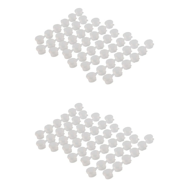 16 Tiras / 96 Macetas 3Ml Tiras de Pintura Vacías Macetas de Plástico para Aulas Escuelas Pintura Manualidades Suministros