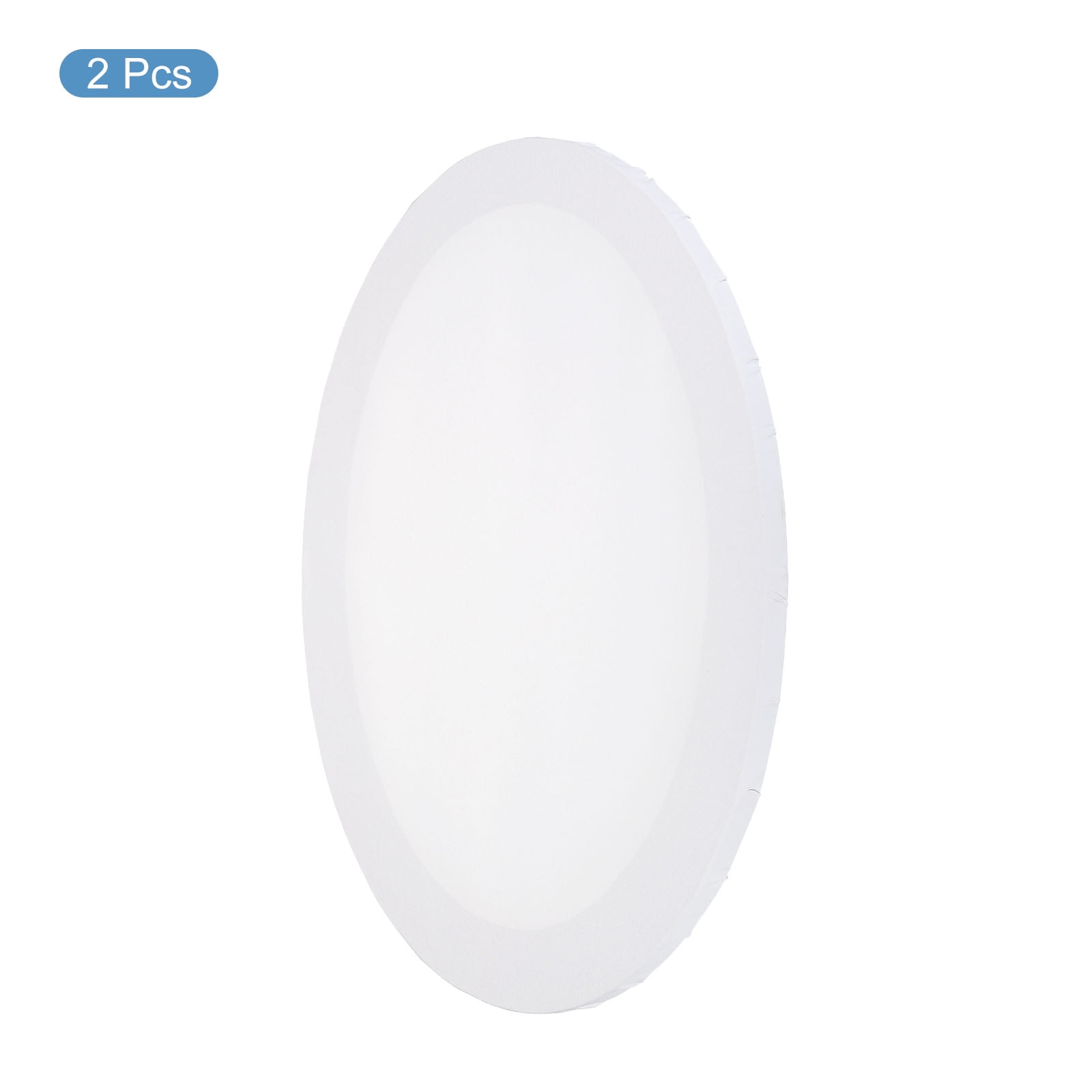 Uxcell Painting Canvas Panels, 2 Pack 12x16 Inch Oval Wood Frame Blank Art Board Panels, White