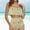 Yellow, variant on Sentmoon Bikini for Women Ruffle Curvy Women's Bathing Suit Tummy Control Push Up Plus Size Spaghetti Strap Women Swimsuits Summer Vacation for Surfing and Water Sports