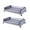 Grey, variant on Under Bed Storage with Wheels, 2-Pack Under the Bed Storage Containers with Clear Lids & Label - 31.5x17.13x5.51 in Underbed Storage Bins - Rolling Metal Drawer for Clothes, Shoes, Toys (Grey)