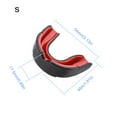 thumbnail image 3 of Guardia La Boca Los Mouth Protector para Lacrosse Rugby Taekwondo () Rojo, 3 of 3