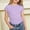 Purple, variant on RTKFRFLM Girls Drawstring Summer T-Shirt Casual Crewneck Short Sleeve Shirt Top Red 8-9 Years