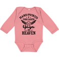 thumbnail image 3 of Inktastic Handpicked for Earth by My Yaya in Heaven with Angel Wings Boys or Girls Long Sleeve Baby Bodysuit, 3 of 5