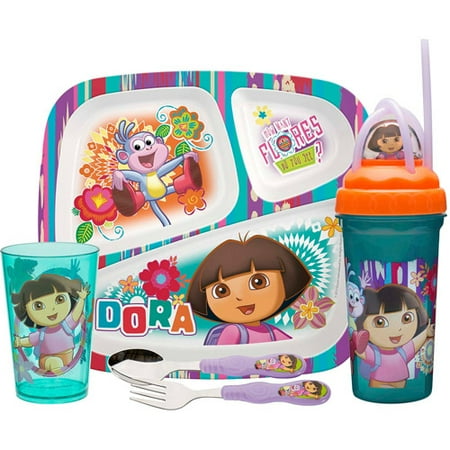 Zak 5 Piece Dora  Mealtime Set  Walmart  com