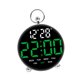 thumbnail image 5 of LED Digital alarma despertador brillo ajustable luz de fondo de retroiluminación de control de voz calendario para la oficina de guardería dormitorio Verde, 5 of 8