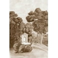 thumbnail image 2 of McCavitt, Naomi 23x32 Black Ornate Wood Framed with Double Matting Museum Art Print Titled - Sepia French Wall Paper I, 2 of 4