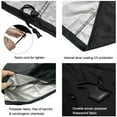thumbnail image 3 of BBQ Cover, 30" Round Barbecue Cover with 210D Waterproof Heavy Duty Oxford Fabric, Gas Grill Cover with Drawstring & Windproof Buckle Clips, Black, 3 of 7