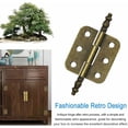 thumbnail image 4 of 4 PCS Bisagras antiguas 70X35 mm Bisagra de puerta de armario vintage 6 agujeros Bisagras retro Bisagra decorativa plegable Bisagra de puerta de muebles antiguos de hierro con 24 tornillos para cajas, 4 of 5