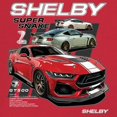 thumbnail image 3 of Ford Shelby Super Snake GT500 Women's V-Neck T-shirt American Mustang Cobra Racing, 3 of 7