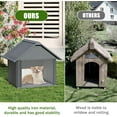 thumbnail image 5 of MELLCOM Outdoor Dog House, Weatherproof Puppy Shelter, Dog Tent, for Medium Small Dogs, Anti-Chewing Iron Frame, 5 of 6