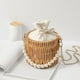 thumbnail image 1 of Bolsa de yute, bonita cesta tejida, maceta colgante, almacenamiento para jardín, decoración del hogar, tejido resistente, fácil de limpiar, diseño portátil, estructura metálica plegable,, 1 of 7