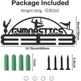 thumbnail image 2 of DIY Medal Hanger Display Holder Sports Medals Display Rack Wall Mount Iron Ribbon Hook Hanger Decor Awards Holder Storage Rack for Medal Display for Athletes and Kids DIY, 2 of 7