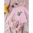 thumbnail image 3 of Kids On A Rainbow Train Long Sleeve Toddler -Image by Shutterstock,  5 Toddler, 3 of 4