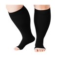 thumbnail image 1 of WAYAN Plus Size Compression Socks Open Toe Compression for Women& Men 15-20mmHg Wide Calf Knee High Toeless Compression Sock, 1 of 1