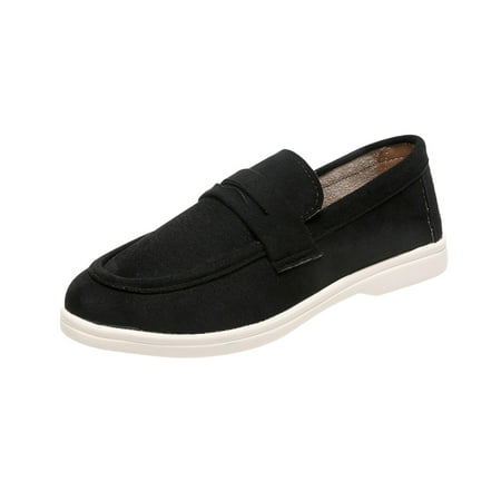 Sexlip Women s Casual Suede Loafers - Shallow Cut Slip-On Shoes for Comfortable Everyday Wear in Various Sizes