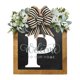 thumbnail image 2 of Corona RXIRUCGD para puerta de entrada, ideal para todo el año, con placa decorativa para colgar delante de la puerta., 2 of 3