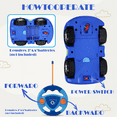 thumbnail image 6 of FRESHE Cartoon Remote Control Car, Rc Car with LED Lights & Music, Cars Toys for Ages 2-4,（Blue）, 6 of 6