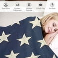 thumbnail image 3 of PRATYUS 4th of July America USA Rustic Red White Blue Stripes Stars Flannel Blanket Soft Plush Blankets for All Seasons Lightweight Blanket 40x50in, 3 of 6