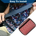 thumbnail image 7 of Unique Bargains Car Shiny Seat Belt Covers Shoulder Pad Seat Belt Pad Cover 6.5x23cm Red, 7 of 7