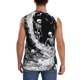 thumbnail image 4 of Balery Skeleton Wave Artwork Camisetas sin mangas para hombre, absorbe la humedad y protege contra el mal olor.-X-Large, 4 of 7