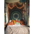 thumbnail image 4 of Gojian Turquoise Blue Tapestry- Best Mandala Wall Hanging- Bedding Tapestry For Bedroom Aesthetic, 4 of 6