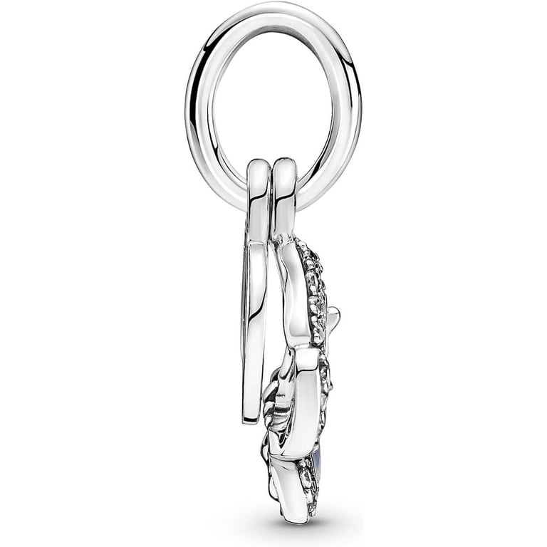 Pandora Moments Blue Butterfly Quote Double Dangle Charm