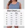 thumbnail image 4 of Gleelist Women's Plus Size Sleeveless Jumpsuit Wide Leg Shorts Romper Loose Fit Overalls with Pockets Summer Outfit XL-5XL, 4 of 5