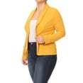 thumbnail image 3 of Women's Plus Size Long Sleeve Open Front Blazer for Office and Casual Wear, 3 of 6