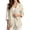 Autumn Maple Leaves Ferns Foliage, variant on Womens One Button Blazer Lapel Collar Open Front Jacket,Large Watercolor Misty Pine Forest Birds Print Linen Like 3/4 Cuffed Sleeve Breathable Jacket with Welt Pockets Daily Business Wear