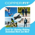 thumbnail image 5 of Copper Fit Dual Action Women's Performance Insoles with Gel Cushion, Size 6–10, Blu-Infrared Fabric, 5 of 7
