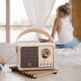 thumbnail image 4 of Haut-parleur Bluetooth-compatible Rétro Mains Libres Appel Cadeau Mini Subwoofer Sans Fil Portable Radio FM pour Extérieur, 4 of 10