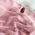thumbnail image 5 of Pink Sheer Curtains 2 Panels for Girls Room, Grommet Voile Sheer Window Treatments Airy & Elegant Light Filtering Drapes for Bedroom, W54 x L84, 2 Panels, 5 of 7