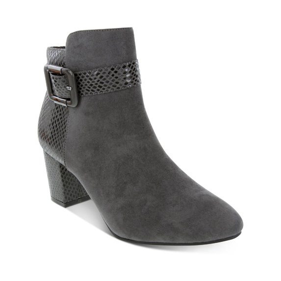 Karen Scott Womens Ivvy Zip up Almond Toe Ankle Boots
