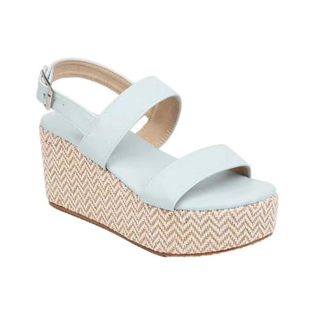

TUOBARR Platform Sandals Women Sandals For Women Summer Womens Hollow Out Slingback Open Toe Wedges High Heels Beach Sandals Light Blue