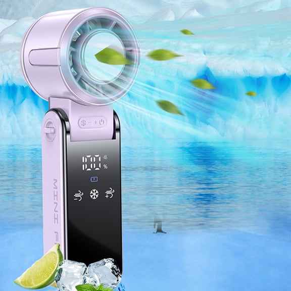 WEGFTDUOP 2026 Outdoor Neck Hanging Ice Cooling High Speed Foldable Handheld Fan USB