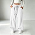 thumbnail image 5 of Miqool Girls Baggy Sweatpants Elastic Waist Drawstring Loose Fit Casual Fleece Jogger Sweat Pants with Pockets, 5 of 9