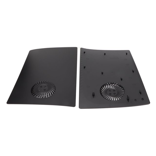 Placa de panel de consola de juegos de repuesto en negro esmerilado con ventilación térmica para PS5 edición digital
