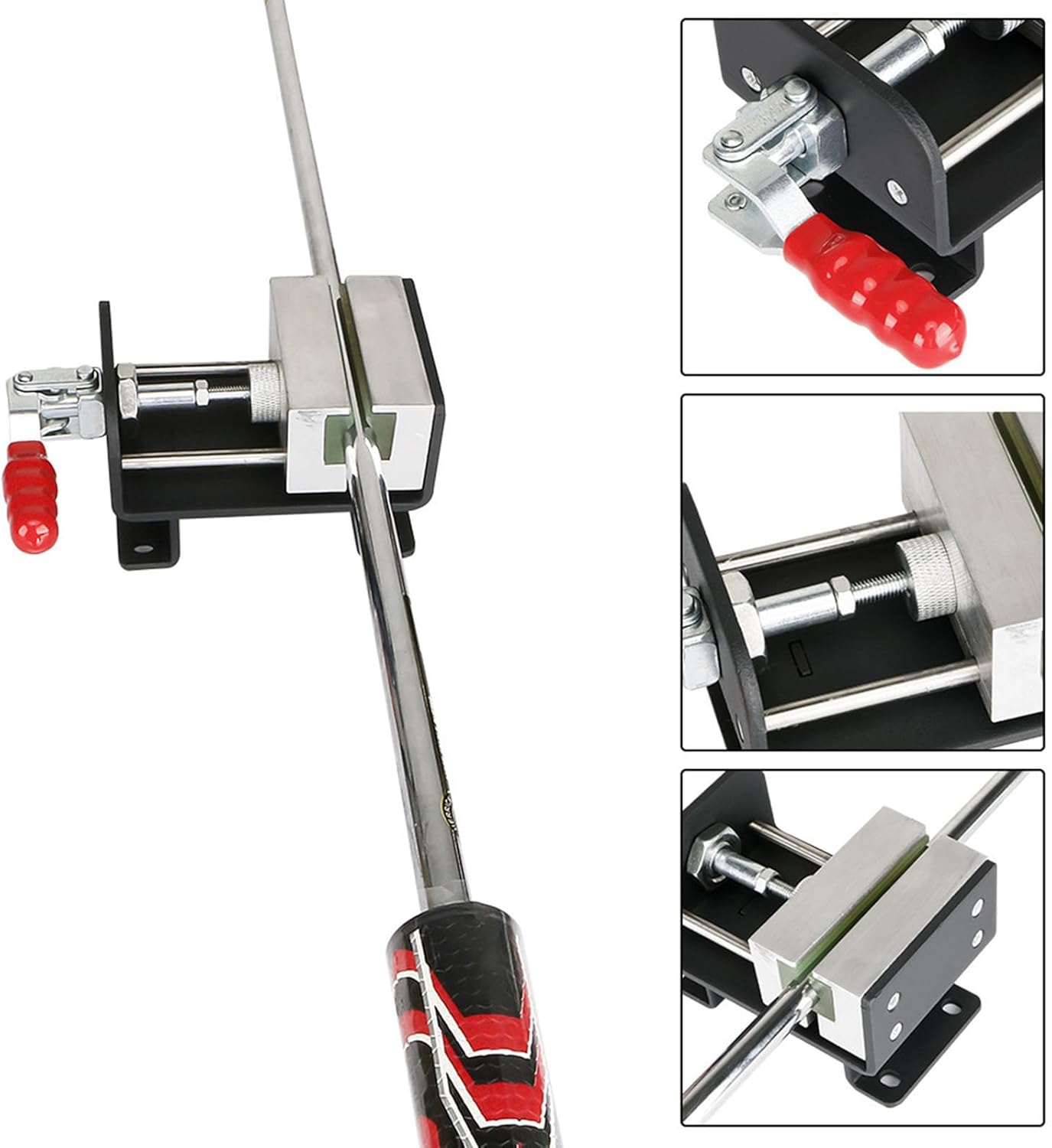 ABPETE Golf Club Shaft Clamp, Heavy Duty Golf Club Vise Clamp, Club Grip Remover Gripping Tool, Professional Golf Grip Replacement Accessories