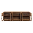 thumbnail image 4 of Moti Kate 6-Door Sideboard with Solid Wood, Acacia, Iron Handles, Natural Finish, 4 of 8