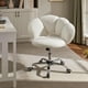 thumbnail image 2 of Silla de Escritorio Yaheetech Bouclé con Diseño en Forma de Nube Ajustable Blanca, 2 of 9