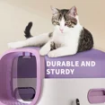 thumbnail image 7 of Purple Upgraded E-Style Cat Litter Box with Drawer Design, Easy Scoop & Clean Enclosed Litter Box for Cats, 7 of 7