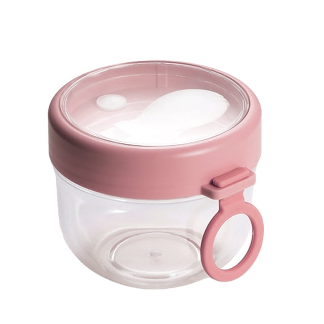 Frascos de avena para dejar reposar durante la noche de REASONCOOL Recipiente para leche y cereales Frascos de avena a prueba de fugas Recipientes para yogur con tapa Recipiente de avena para llevar