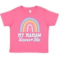 thumbnail image 3 of Inktastic My Mamaw Loves Me Girls Retro Rainbow Girls Toddler T-Shirt, 3 of 5