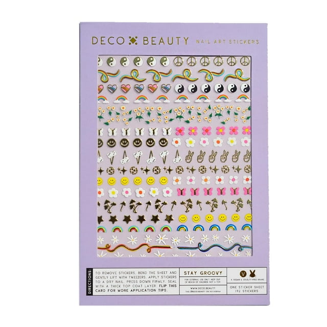Adhesivos para uñas Deco Beauty Stay Groovy Trendy de larga duración