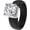 Black and Silver, variant on Silicone Ring – 7mm Round Solitaire CZ | Patented Design - GlowStone Collection by Rinfit
