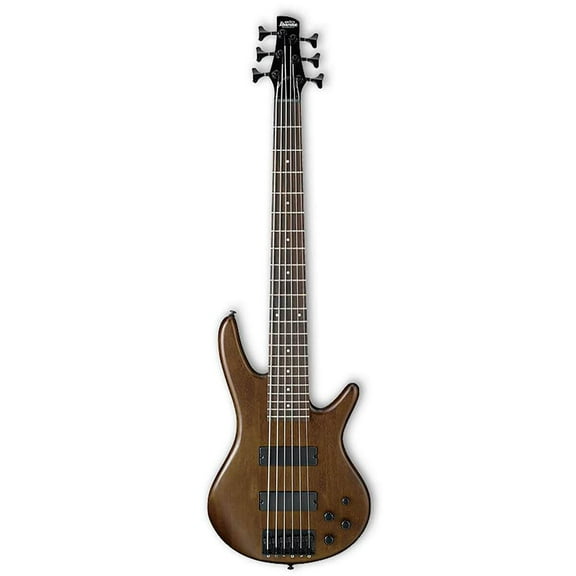 Ibanez GIO Series GSR206B Electric Bass Guitar, Rosewood Fretboard, Walnut Flat