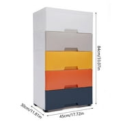 DENEST Plastic 5 Tier Drawer Dresser