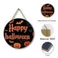 thumbnail image 6 of YgkuHd Halloween Welcome Door Sign 12In Wooden Hanging Decor for Wall Front Door and Window Indoor Outdoor Halloween Decoration Orange,Orange-11.8in, 6 of 6