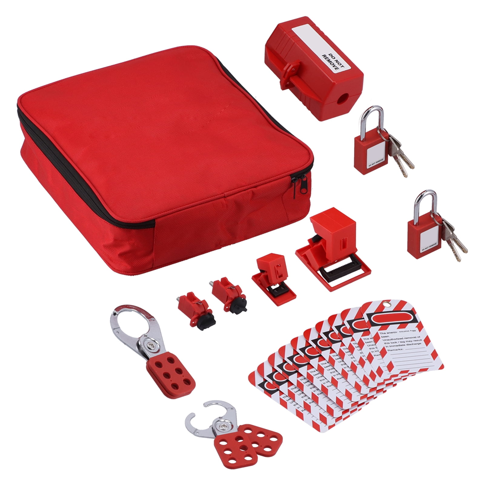 Fugacal Lockout Tagout Kit,Electrical Lockout Tagout Kit Hasps Safety